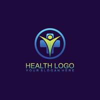 modèle de conception de logo médical santé illustration vectorielle vecteur