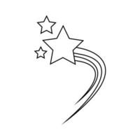 étoile icône vecteur. scintillait illustration signe. éclat symbole. espace logo. vecteur