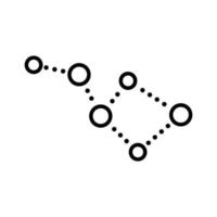 étoile système icône vecteur. espace illustration signe. planètes et Soleil symbole. atome logo. vecteur
