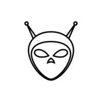 extraterrestre icône vecteur. extra-terrestre illustration signe. martien symbole. fantastique logo. vecteur
