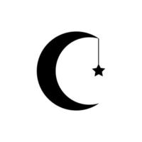 lune et étoiles icône vecteur . nuit illustration signe. rêver symbole. sommeil logo.