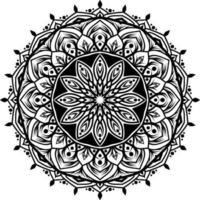 art de mandala motif circulaire vecteur