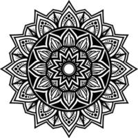 art de mandala motif circulaire vecteur