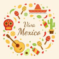 Viva Mexique Vector Background