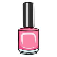 une petite bouteille de vernis ou de vernis gel vecteur