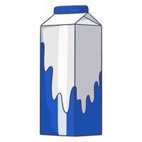 lait dans un carton vecteur