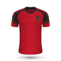 réaliste football chemise de Belgique vecteur