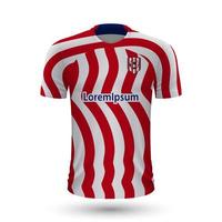 réaliste football chemise atlético Madrid vecteur