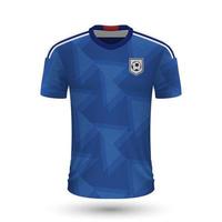 réaliste football chemise de Japon vecteur