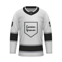 réaliste la glace le hockey une façon Jersey los anges, chemise modèle vecteur