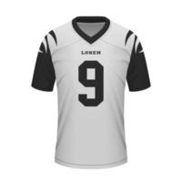 réaliste Football une façon Jersey cincinnati, chemise modèle vecteur