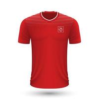 réaliste football chemise de Suisse vecteur