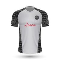 réaliste football chemise mazembe vecteur