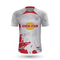 réaliste football chemise rb leipzig vecteur