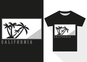 Californie T-shirt conception vecteur. moderne typographie t chemise conception vecteur