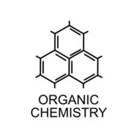 biologique chimie ligne vecteur icône