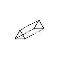 connecté Triangles à pois vecteur icône