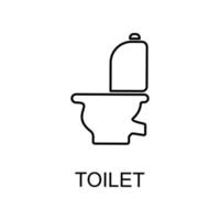 icône de vecteur de toilette
