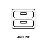 icône de vecteur d'archives