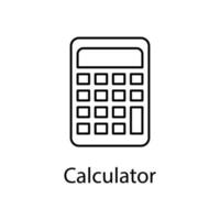 icône de vecteur de calculatrice