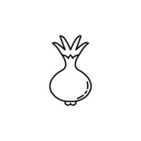 oignon crépuscule style vecteur icône