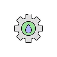 hydro énergie vecteur icône