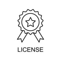 Licence vecteur icône