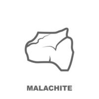 malachite vecteur icône