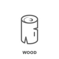icône de vecteur de bois