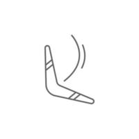 préhistorique boomerang vecteur icône