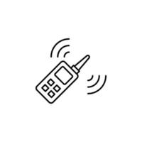walkie parlant, la communication vecteur icône