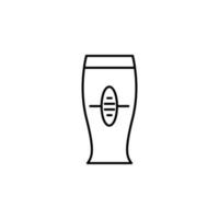 Bière verre vecteur icône
