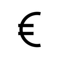 euro signe vecteur icône