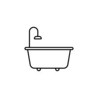 icône de vecteur de salle de bain