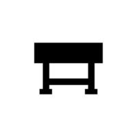 chaise glyphe vecteur icône
