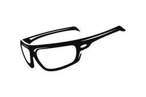 lunettes, vélo des lunettes de soleil icône isolé sur blanc Contexte vecteur