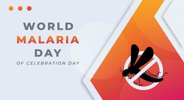 monde paludisme journée fête vecteur conception illustration pour arrière-plan, affiche, bannière, publicité, salutation carte