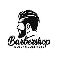 barbershop, logo, conception, vecteur, illustration vecteur