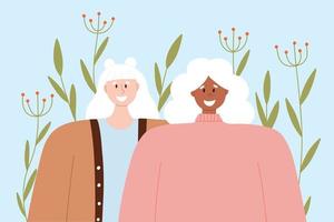 portrait de un albinos femmes. vecteur illustration de une femmes avec albinisme. international albinisme conscience journée. albinisme. génétique rare désordre.