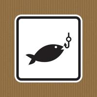 Aucun signe de symbole de pêche isoler sur fond blanc, illustration vectorielle eps.10 vecteur