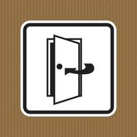 Garder la porte fermée signe symbole isoler sur fond blanc, illustration vectorielle eps.10 vecteur