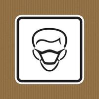 icône de ppe signe de symbole de masque de vêtements isoler sur fond blanc, illustration vectorielle eps.10 vecteur