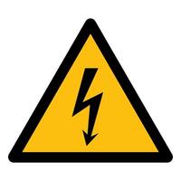 Signe de symbole danger haute tension isoler sur fond blanc, illustration vectorielle eps.10 vecteur