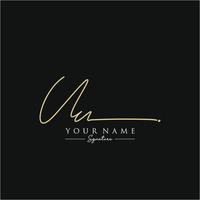 lettre uu signature logo template vecteur