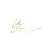 lettre yx signature logo template vecteur