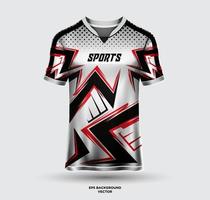 des sports Jersey et T-shirt conception vecteur. football Jersey maquette pour courses, jeu Jersey, football. uniforme de face vue vecteur