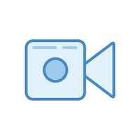 icône de caméra vidéo vecteur