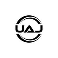 uaj lettre logo conception dans illustration. vecteur logo, calligraphie dessins pour logo, affiche, invitation, etc.