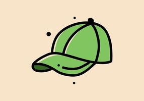 vert Couleur conception de une sport casquette vecteur