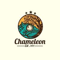 logo caméléon vecteur modèle illustration